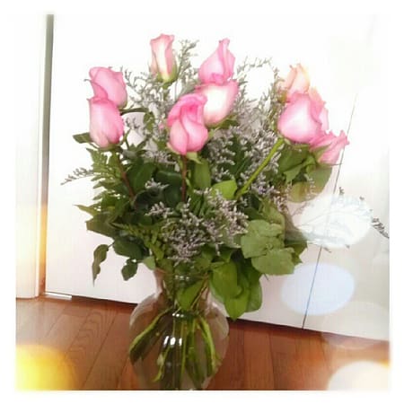 Flowers from my sweet husband! Made my day. :)